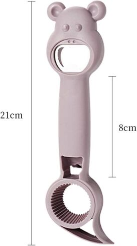 Jar Opener,4 in 1 Multi Function Can Opener Bottle,Multi Kitchen Tool for Jelly Jars,Wine,Beer and other,Bottle Opener to Protect the Nail Use for Children, Elderly and Arthritis Sufferers.(purple) in Saudi Arabia