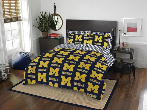 Northwest NCAA Michigan Wolverines Unisex-Adult Bed in a Bag Set, Twin, Rotary in Saudi Arabia
