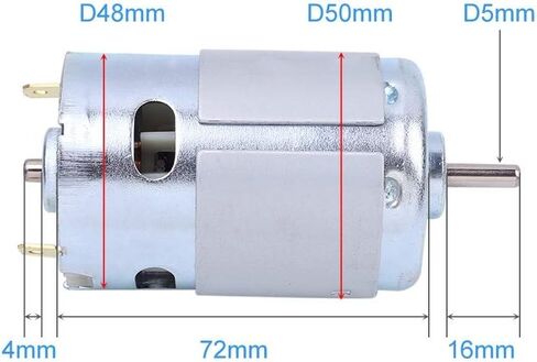 DONGKER 895 Motor,DC 12V-24V 6000-12000rpm Electric Motor Double Ball Bearing Motor Large Torque High Power Built-in Radiator for DIY Cutting Electric Drill in Saudi Arabia