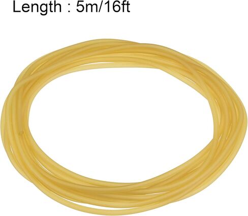 uxcell Latex Tubing 2mm ID 4mm OD 5m Elastic Rubber Hose in Saudi Arabia
