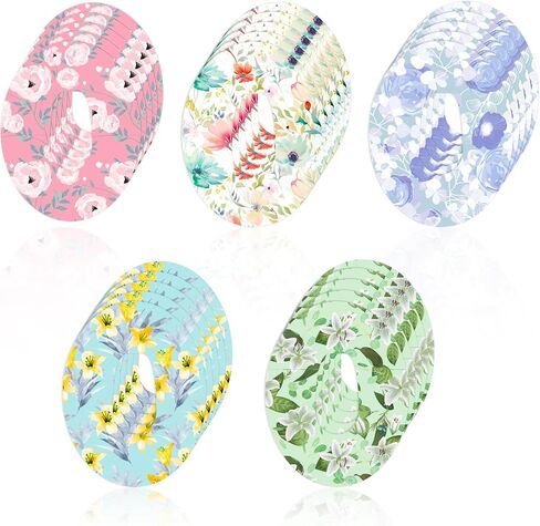 25pcs Adhesive Patch for Dexcom G6, Waterproof Adhesive Overpatches Breathable Sweatproof Sensor Cover Colorful Floral Sensor Tape Sensor Stickers Protector for Dexcom G6 in Saudi Arabia