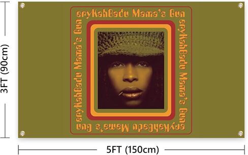 Generic Neo Soul Hip Hop Erykah Rap R & B Music Tapestry 3 × 5FT قاعة الألعاب الفنادق والنوادي غرفة المعيشة in Saudi Arabia