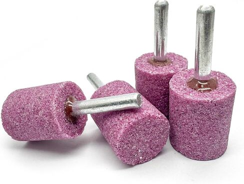 16mm Stone Rotary Grinding Bits with 1/4Inch Shank,Cylindrical Corundum Grinding and Polishing Head for Grinding,Polishing Rotary Tool(4Pcs,Cylindrical) in Saudi Arabia