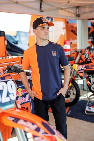 KTM Red Bull Apex Men's T-Shirt, Navy/Orange in Saudi Arabia