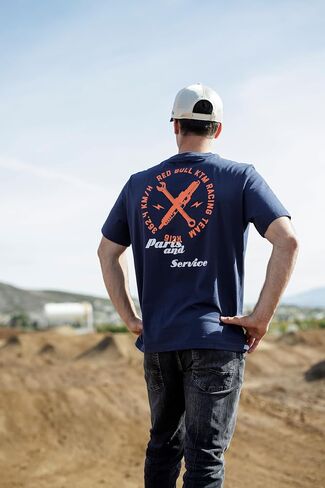 KTM Red Bull Apex Men's T-Shirt, Navy/Orange in Saudi Arabia