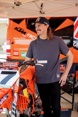 KTM Red Bull Apex Men's T-Shirt, Navy/Orange in Saudi Arabia