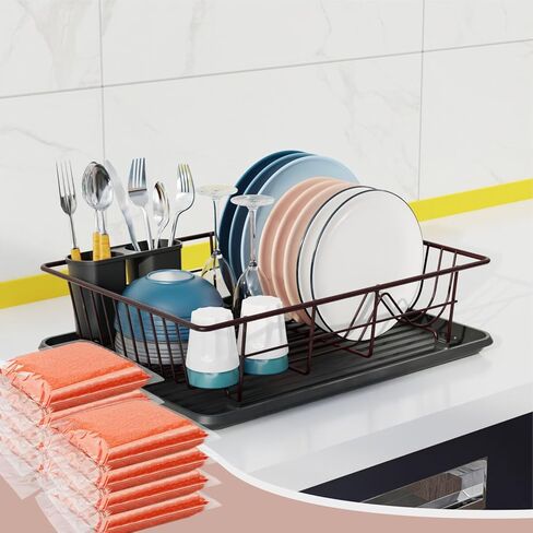 إسفنجة مغلفة بشكل فردي، إسفنجة لغسل أطباق المطبخ، وسادة تنظيف شديدة التحمل غير قابلة للخدش، مناديل تنظيف إسفنجية خالية من الروائح لشقق السفر (15 عبوة برتقالية) in Kuwait