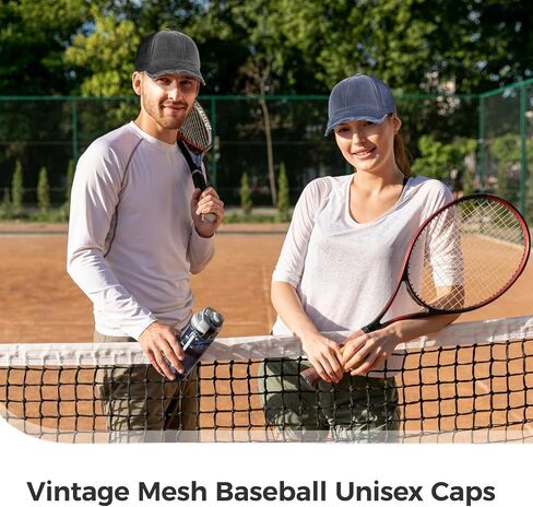 24 Pcs Vintage Mesh Baseball Caps Bulk Red in Saudi Arabia
