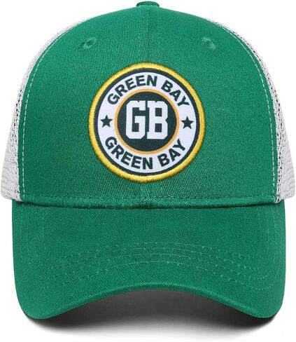 Green Bay Trucker Hat for Men Snapback Cap for Football Fans Gifts in Saudi Arabia
