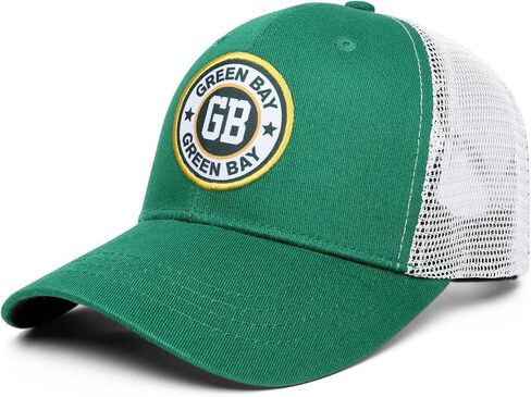 Green Bay Trucker Hat for Men Snapback Cap for Football Fans Gifts in Saudi Arabia