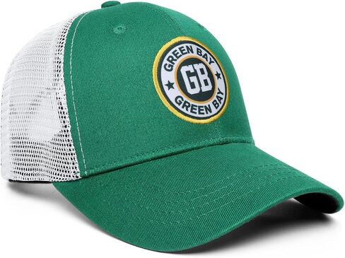 Green Bay Trucker Hat for Men Snapback Cap for Football Fans Gifts in Saudi Arabia