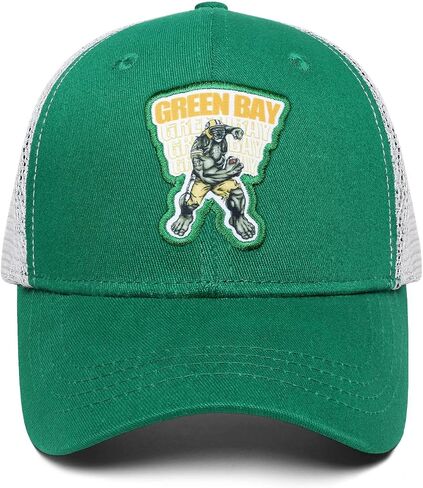Green Bay Trucker Hat for Men Snapback Cap for Football Fans Gifts in Saudi Arabia