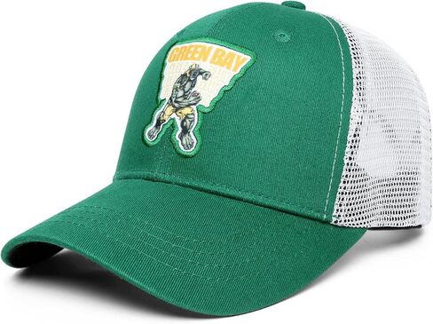 Green Bay Trucker Hat for Men Snapback Cap for Football Fans Gifts in Saudi Arabia