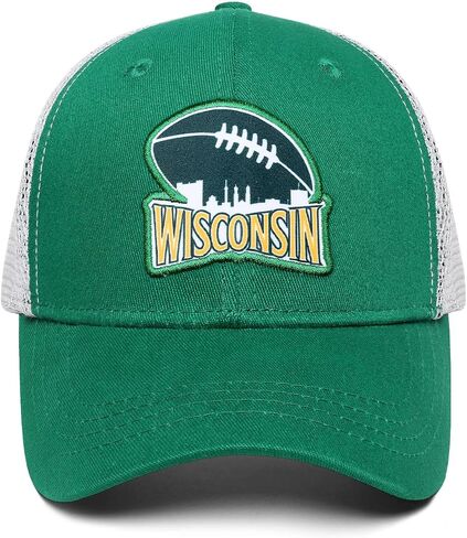 Green Bay Trucker Hat for Men Snapback Cap for Football Fans Gifts in Saudi Arabia