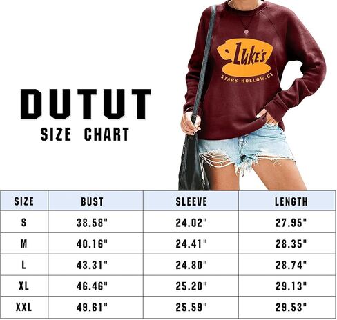 DUTUT Luke's Diner Sweatshirt Women Thin Lightweight Shirt Funny Graphic Long Sleeve Stars Hollow Pullover Coffee Tops in Saudi Arabia