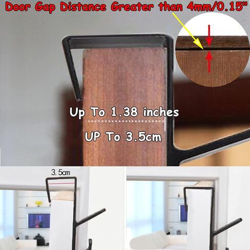 2 Pack Over The Door Hooks Purse Hanger 5 Hooks Door Hanger Over The Door Towel Rack for Coats, Scarf,Hats, Robes, Shirts, Belts, Bags, Towels, Closet and Bathroom (Black) in Saudi Arabia