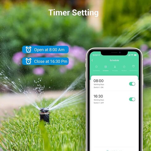 DEWENWILS WiFi Outdoor Outlet Timer, Smart Yard Stake Plug with 6 Outlets, Remote& Voice Control, Waterproof Power Stake Timer with 6Ft Cord, Alexa& Google Assistant Compatible, 1875W/15A, FCC Listed in Saudi Arabia