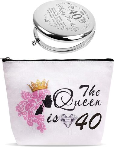 40th Birthday Mirror, 40th Birthday Gifts for Women, 40th Birthday Compact Mirror, 40th Birthday Makeup Bag, 40th Birthday Compact Mirror, 40 Birthday Gifts for Women, 40th Bday Gifts for Women in Saudi Arabia