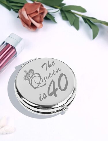40th Birthday Mirror, 40th Birthday Gifts for Women, 40th Birthday Compact Mirror, 40th Birthday Makeup Bag, 40th Birthday Compact Mirror, 40 Birthday Gifts for Women, 40th Bday Gifts for Women in Saudi Arabia
