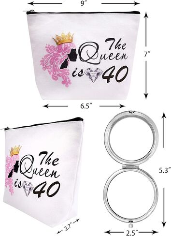 40th Birthday Mirror, 40th Birthday Gifts for Women, 40th Birthday Compact Mirror, 40th Birthday Makeup Bag, 40th Birthday Compact Mirror, 40 Birthday Gifts for Women, 40th Bday Gifts for Women in Saudi Arabia