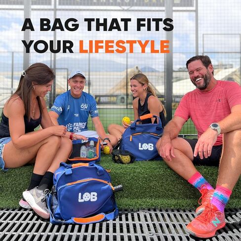 LOB 3 pcs Pickleball Bag For Men And Women Multipack Accessories For Clothing, Equipment Extra Pouch Fence Hook Nylon Mesh Two Bottle Holders Pickle Ball Fits Two Paddle Crossbody Tote in Saudi Arabia
