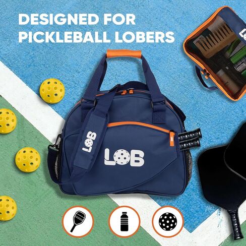 LOB 3 pcs Pickleball Bag For Men And Women Multipack Accessories For Clothing, Equipment Extra Pouch Fence Hook Nylon Mesh Two Bottle Holders Pickle Ball Fits Two Paddle Crossbody Tote in Saudi Arabia