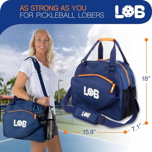 LOB 3 pcs Pickleball Bag For Men And Women Multipack Accessories For Clothing, Equipment Extra Pouch Fence Hook Nylon Mesh Two Bottle Holders Pickle Ball Fits Two Paddle Crossbody Tote in Saudi Arabia