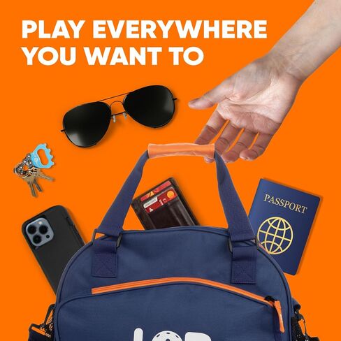 LOB 3 pcs Pickleball Bag For Men And Women Multipack Accessories For Clothing, Equipment Extra Pouch Fence Hook Nylon Mesh Two Bottle Holders Pickle Ball Fits Two Paddle Crossbody Tote in Saudi Arabia