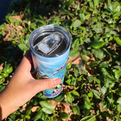 Cute turtle under the sea ocean 20oz skinny tumbler Stainless steel cup mug coffee tea hot chocolate cup in Saudi Arabia