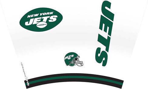 Tervis Made in USA Double Walled NFL New York Jets Arctic Insulated Tumbler Cup Keeps Drinks Cold & Hot, 24oz, Clear in Saudi Arabia