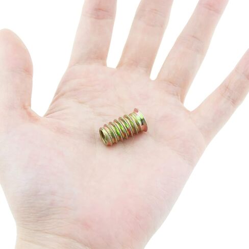 50pcs M6x10 Threaded Inserts for Wood Nutsert Furniture Screw-in Nut, Wood Hex Drive Threaded Wood Inserts in Saudi Arabia