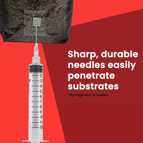 إبر لور لوك من مشروم سابلايز، متعددة الأغراض، للاستخدام الفردي، معقمة وغير سامة، مانعة للتسرب، قياس 18، 100 عبوة in Kuwait