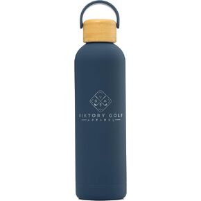 Premium, Double-Walled, Vacuum Sealed, Insulated Water Bottle - 25 oz (750 ml) with Carry Handle (Admiral Blue)