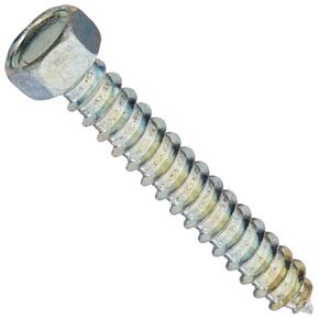 Small Parts 3740AH Steel Sheet Metal Screw, Zinc Plated, Hex Head, Hex Drive, Type A, #24-9 Thread Size, 2-1/2" Length (Pack of 10)