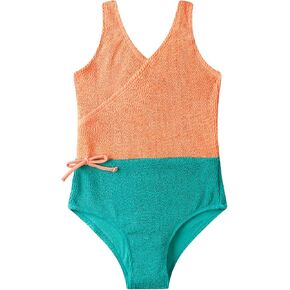 LIZENS Girls One Piece Swimwear Girls Swimsuit for Size 2-16 Kids Bathing Suits