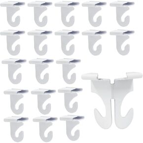 Stainless Steel Drop Ceiling Hooks, 10Pcs 2" Metal Ceiling Hanger T-Bar Track Clip for Hanging Plants Decorations, Black