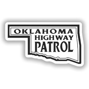 Oklahoma Highway Patrol State Police Vinyl Sticker Decal Cars Trucks Emblem Walls Laptop 4 Inch Set of 2 in Saudi Arabia
