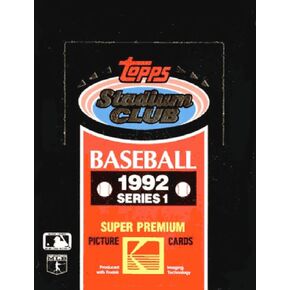 Topps 1992 Stadium Club Baseball Series 1 Unopened Box