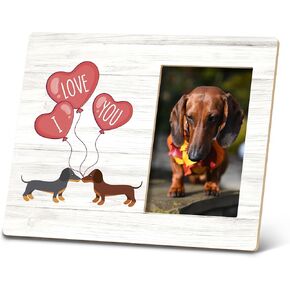 Weiner Dog Gift Picture Photo Frame, Dachshund Gifts Picture Frame 10x8 Inch, Weiner Dog Gifts for Women, Valentines Day Dachshund Dog Picture Frame, Dachshund Valentine Picture Frames