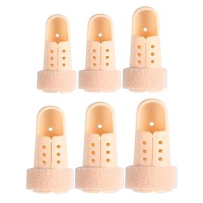 6 Pieces Finger Splint Mallet Finger Support Finger Splint Brace Plastic Protector for Adjustable Finger Immobilizer for Basketball Finger Joint Protection,6 Sizes