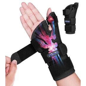 Thumb Splint-Wrist Brace with Thumb Support-Wrist Splint with Thumb Spica Splint for Arthritis,Sprains, Tendonitis,Ligament Injury,Carpal Tunnel,De Quervain's Tenosynovitis fit Women & Men(Right Hand)