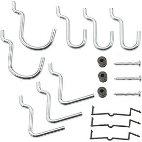 National Hardware N112-060 N112-060 V2394 Lock Peg Hook Assortment in Zinc plated, Pack of 32