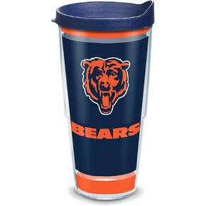 Tervis Made in USA Double Walled NFL Chicago Bears Insulated Tumbler Cup Keeps Drinks Cold & Hot, 16oz, Touchdown
