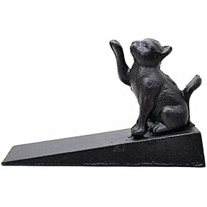 Door Stopper Stops Cat Iron Durable Slip Resistant Anti-collision Door Shield Cat Scratching Door Stopper Door Stop, Decorative Rustic Heavy Duty Door Stopper