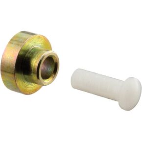 Prime-Line G 3015 7/16 In. Flat-Edge Steel Sliding Window Roller with Axle Pins, for Premiere (4 Pack)
