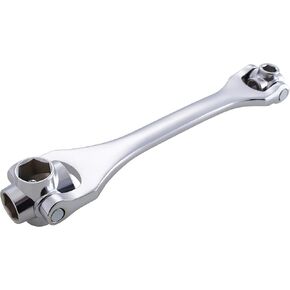 Lichamp 8-in-1 Socket Wrench Metric 8-21mm, Flexible Dog Bone Multi Functional Household Universal Hexagon Spanner, 360 Degree Rotating Head