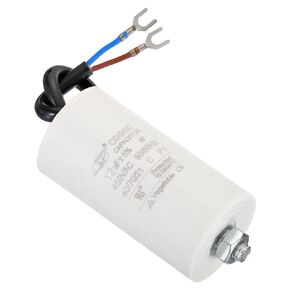 PATIKIL CBB60 12uF Running Capacitor, AC 450V 2 Wires 50/60Hz Cylinder Bottom with Screw 78x40mm for Washing Machine,Water Pump Motor Star