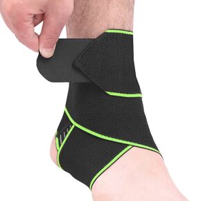 Set of 2 Ankle Support,Adjustable Ankle Brace Breathable Nylon Material Super Elastic and Comfortable,1 Size Fits all,Suitable for Sports (Red Set of 2)