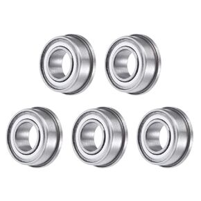 uxcell FR188ZZ Flange Ball Bearing 1/4"x1/2"x3/16" Double Shielded GCr15 Bearings 5pcs