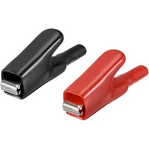 uxcell 2pcs 50A Heavy-Duty Alligator Clips,Battery Crocodile Electrical Test Clamps,Battery Charger Clamp for Car Auto Vehicle